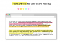 Screenshot of Weava extension showing text highlighted in different colours.
